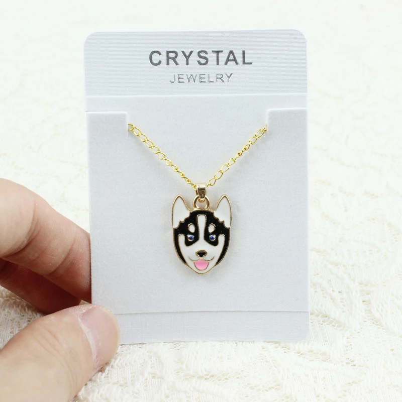 HOT Fashion Cute Pets Dogs Lover Gold Chain Enamel Animal Husky Poodle Dog Pendant Necklaces Gift For Women New Jewelry | Украшения и