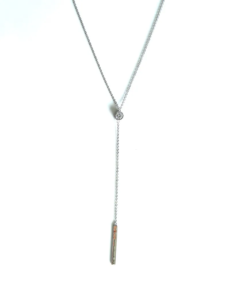 Женский чокер из серебра 2017 пробы с белым камнем|lariat necklace|necklace 925silver choker |