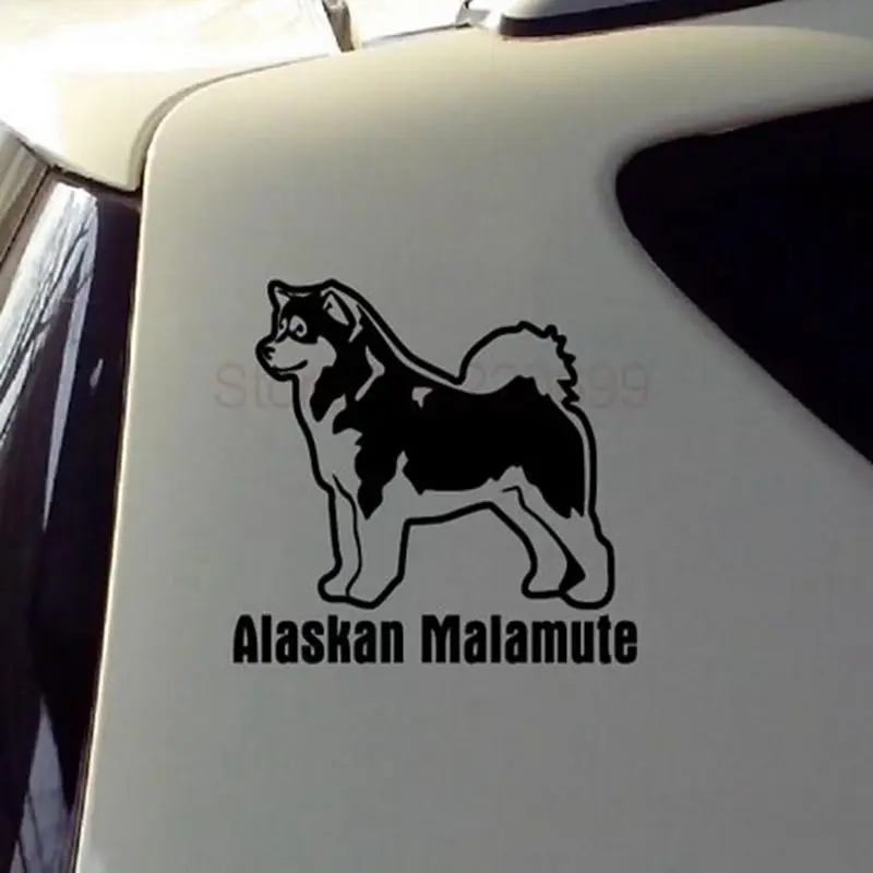Высокое качество Alaskan Malamute Retriever виниловая наклейка с собакой для автомобиля