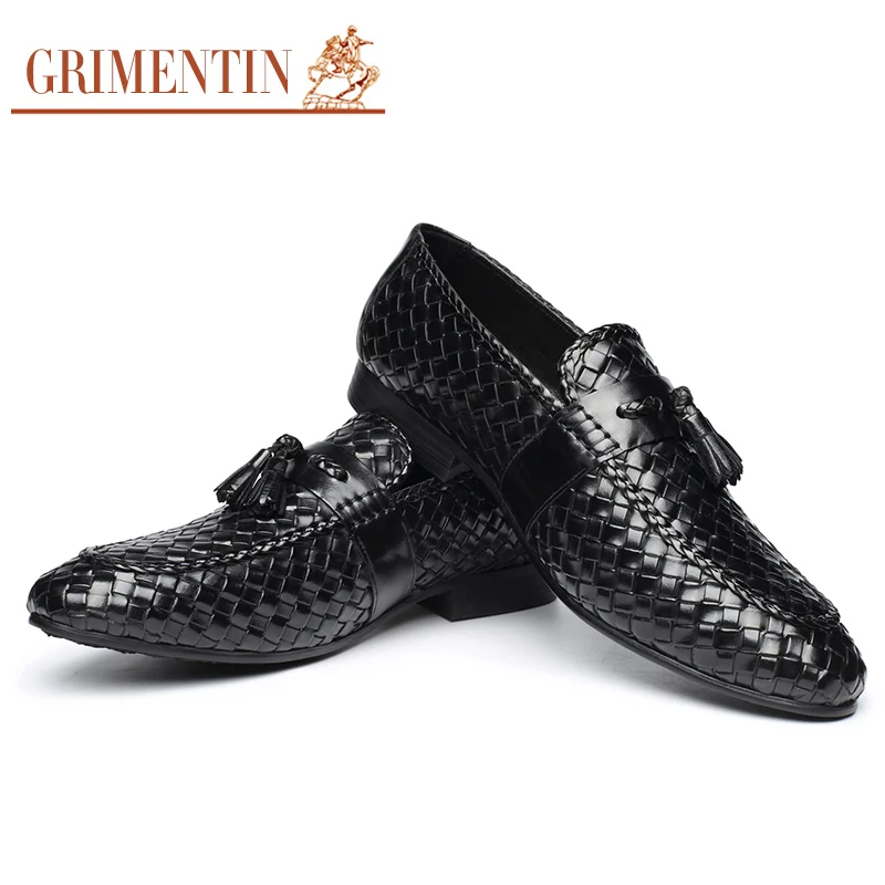 GRIMENTIN/брендовая мужская официальная обувь ручной работы из натуральной кожи цвет