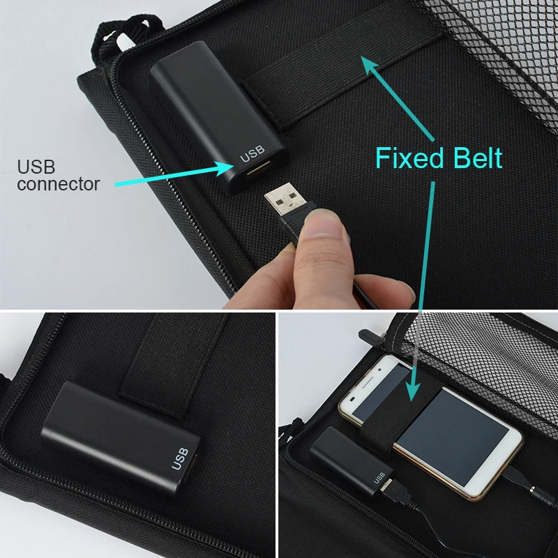 7 Вт USB Солнечное Зарядное устройство Портативный складной Панели солнечные