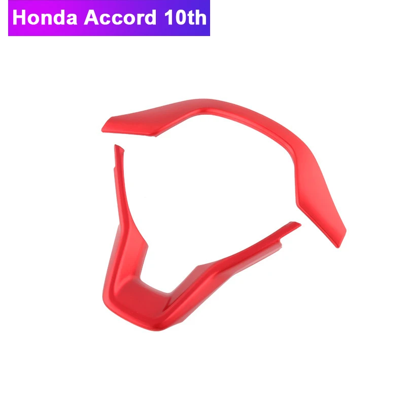 

ABS Chrome Car styling Steering Wheel Frame Trim Sequins Sticker interior moulding Covers For Honda Accord 10th 2018 Accessories