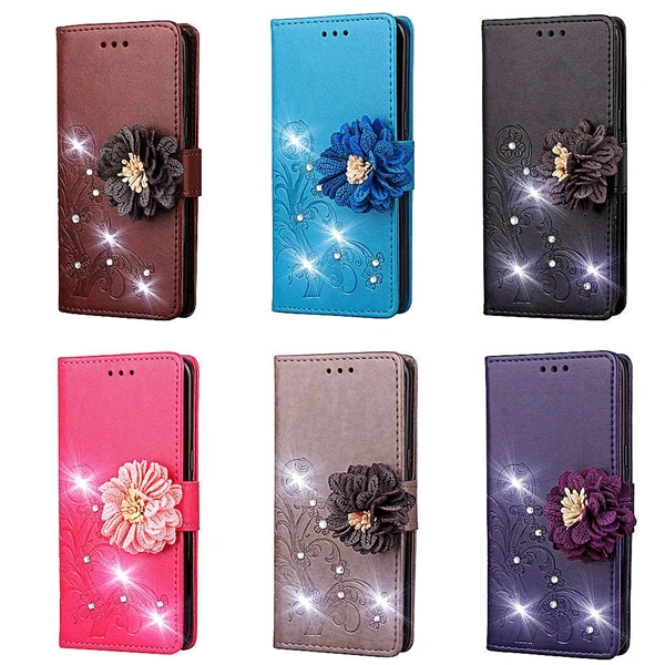 C-KU кожаный чехол-бумажник с откидной крышкой и цветком клевера для Samsung Galaxy S10 Plus