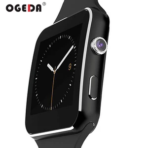 OGEDA женские умные часы X6 спортивные Шагомер Умные часы с камерой поддержка sim-карты для телефона Android спортивные часы