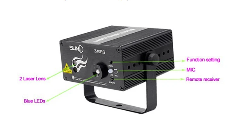 2016 RGB мини 3 линзы 40 узоров смешивания лазерный проектор Эффект сценический пульт