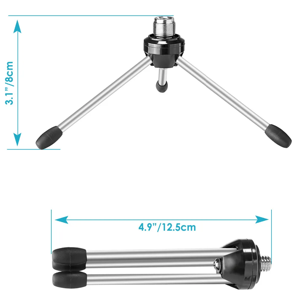 Складной штатив Neewer настольная микрофонная стойка прочная конструкция из железа