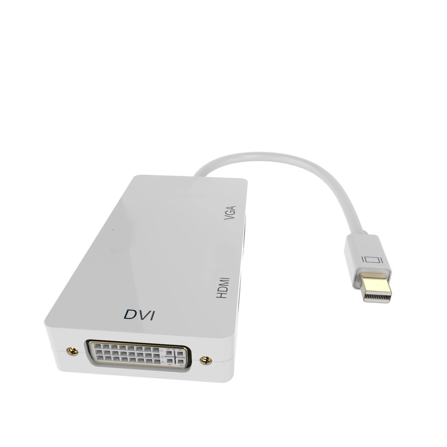 MLLES 3 In 1 Thunderbolt Mini Display Port MINI DP Male To HDMI VGA DVI Female Adapter Converter Cable For MacBook Air Pro | Компьютеры и
