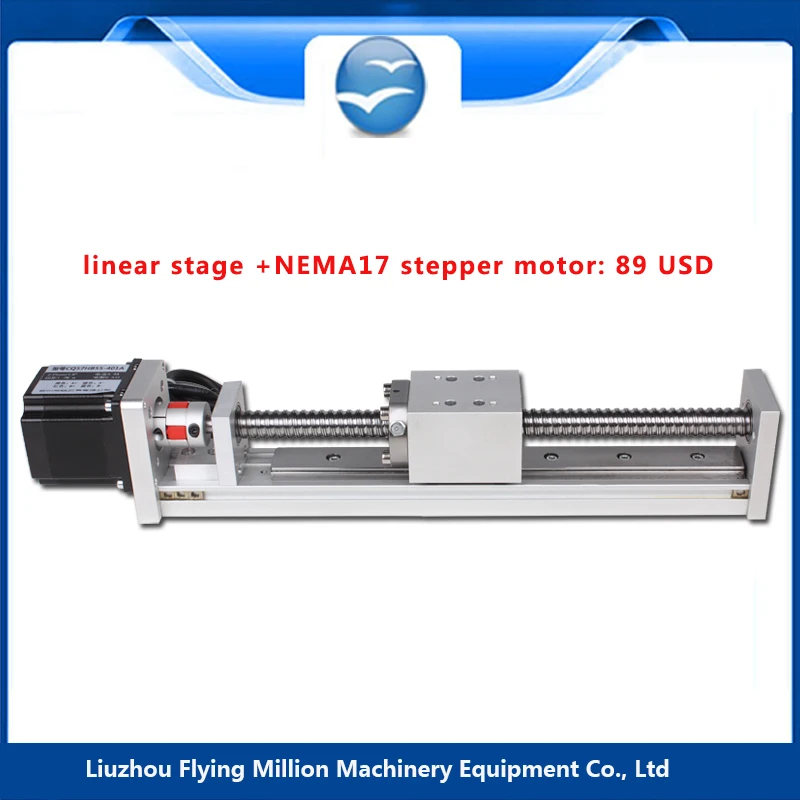 50-1000 mm CNC Linear Module Guide Ball Screw Stage Rail Motion Slide Table linear guide module | Guides