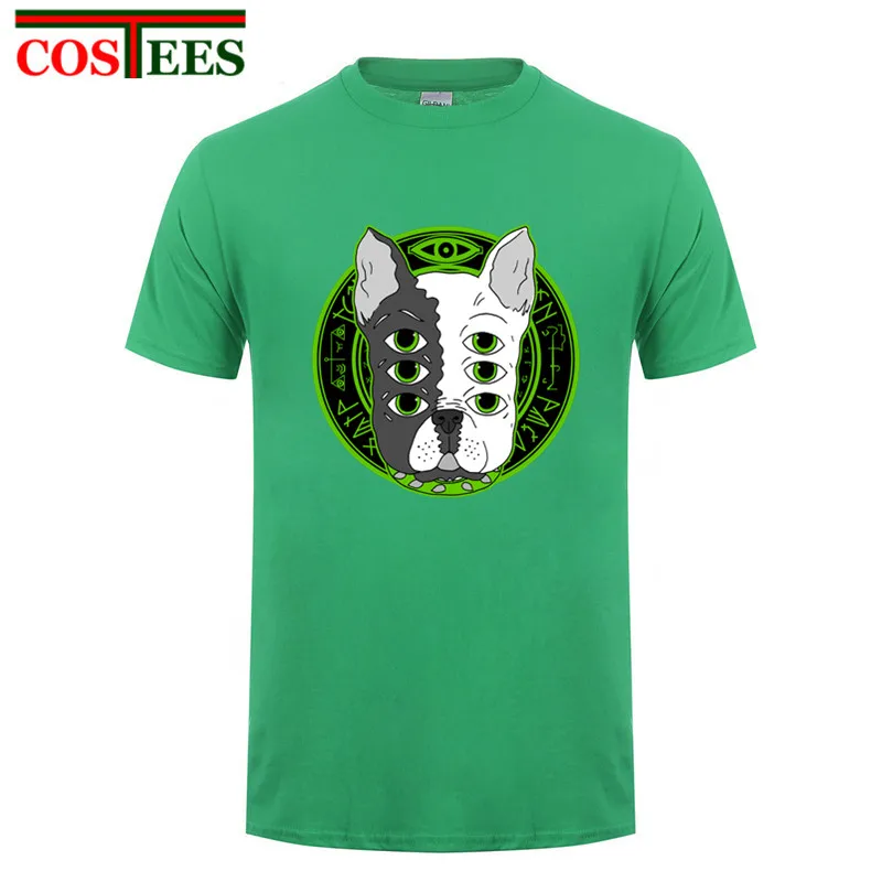 2018 Лидер продаж партиями по 6xeyes pulldog дизайнерские женские футболка для мужчин