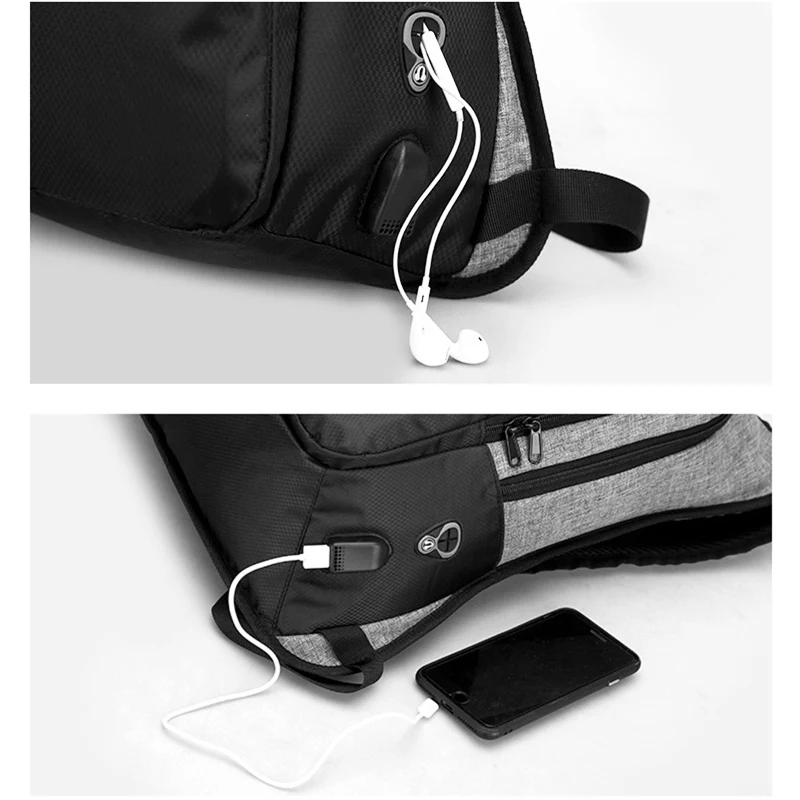 Стильный зарядка через USB рюкзак с защитой от краж Для женщин Анти кражи для