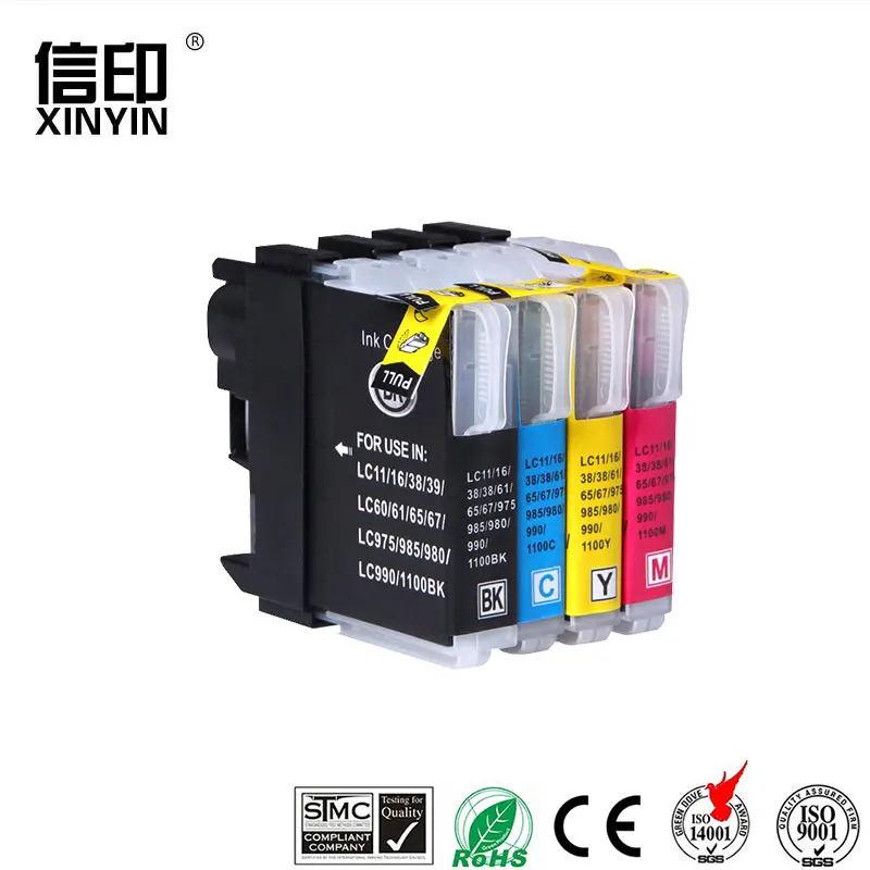 XColor LC39/38 совместимые чернильные картриджи для Brother LC1100 LC11 LC16 LC65 LC980 DCP385C DCP 390CN 395CN