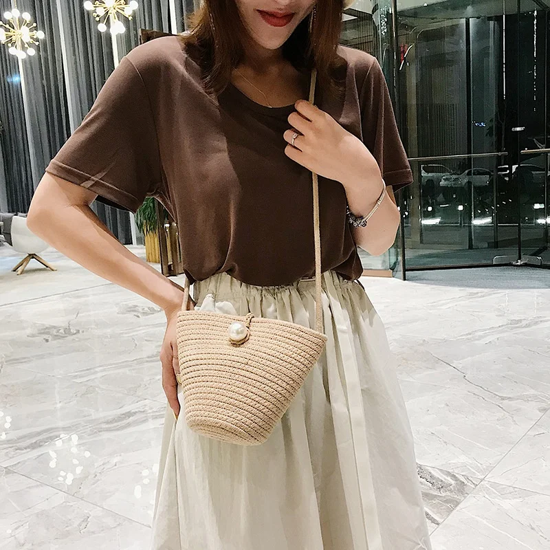 Модные сумки для женщин 2019 модная сумка-мессенджер Летняя Пляжная соломенная