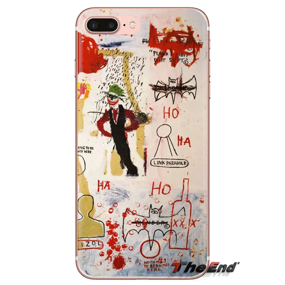TPU Transparent Case For Samsung Galaxy S3 S4 S5 Mini S6 S7 Edge S8 S9 S10 Plus Note 3 4 5 8 9 Jean Michel Basquiat Art Graffiti |