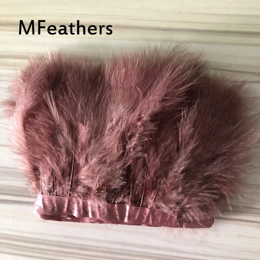MFeathers 5 10 метров кофейная пушистая перьевая отделка marabou 6 8 дюймов Турецкая лента с