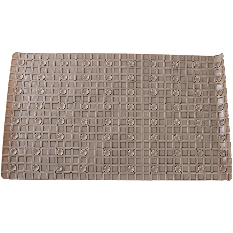 Сетка Дизайн ПВХ нескользящий коврик для ванной комнаты мульти присоски мягкий