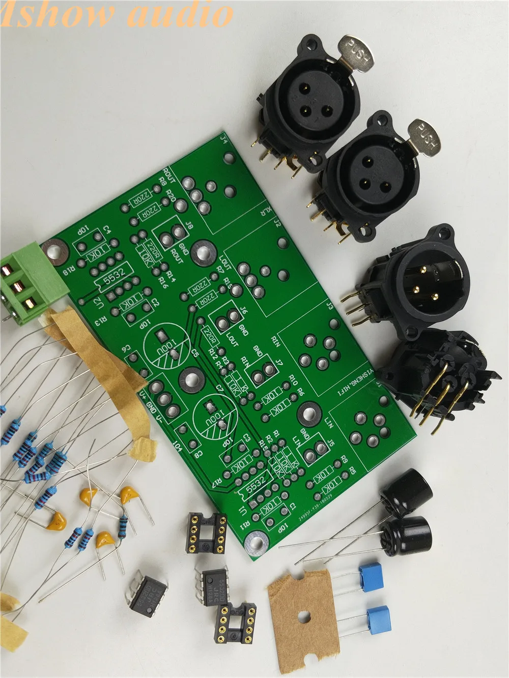 DIY KIT сбалансированный предусилитель плата несимметричный к балансному RCA к XLR для Hi-Fi предусилитель аудио