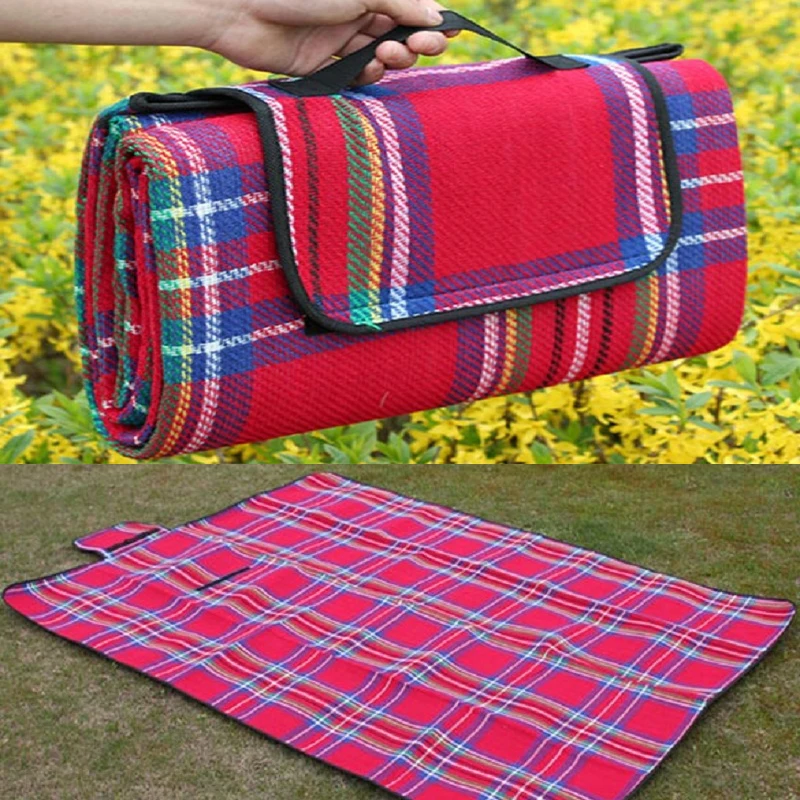 

Outdoor Camping Mat Waterproof Foldable 150x200cm Picnic Mat Plaid Beach Blanket Baby Climb Blanket Multiplayer Tourist Mat