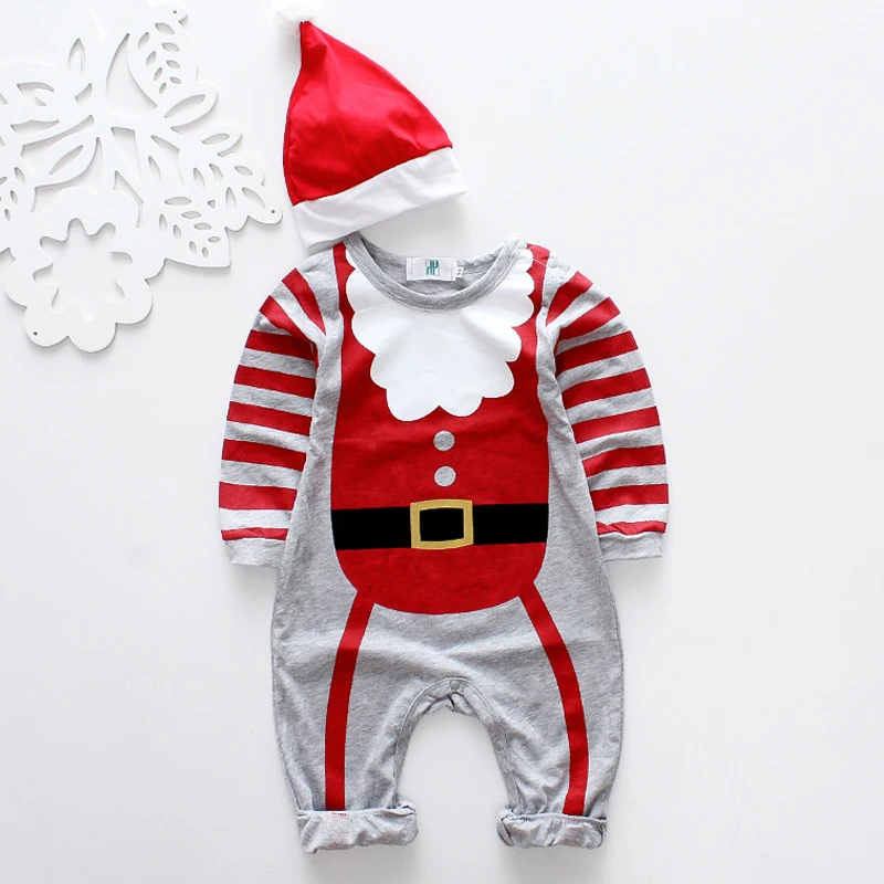 HH детские комбинезоны Новогодние костюмы для мальчиков Санта Клауса Детский