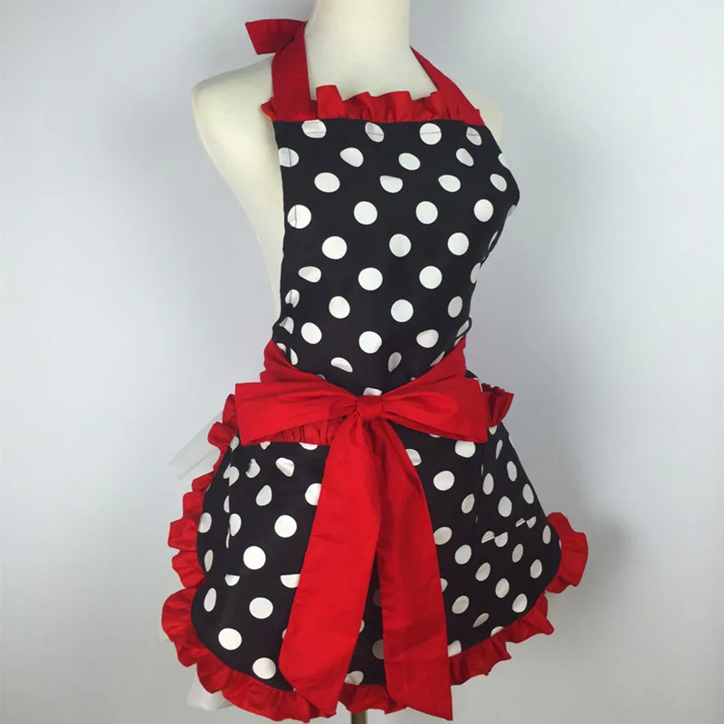 8 видов цветов кухня милая красная ретро Кухонные фартуки хлопок в горошек