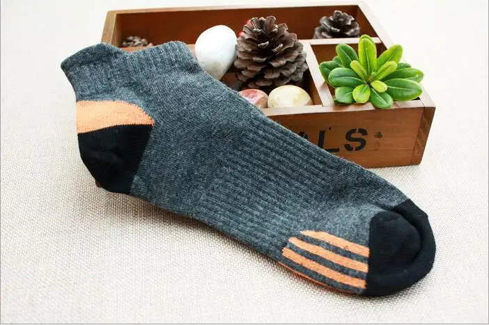 5 пары/компл. носки мужские спортивные дышащие хлопковые короткие повседневные
