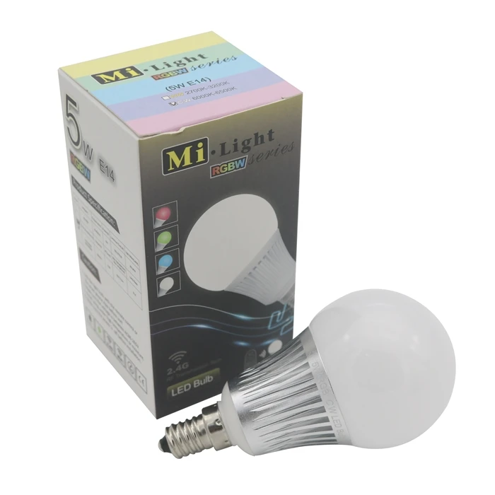 Новая светодиодная RGB лампа Mi. E27 E14 GU10 5 Вт 6 8 9 с регулируемой яркостью|dimmable e27|gu10 5we27
