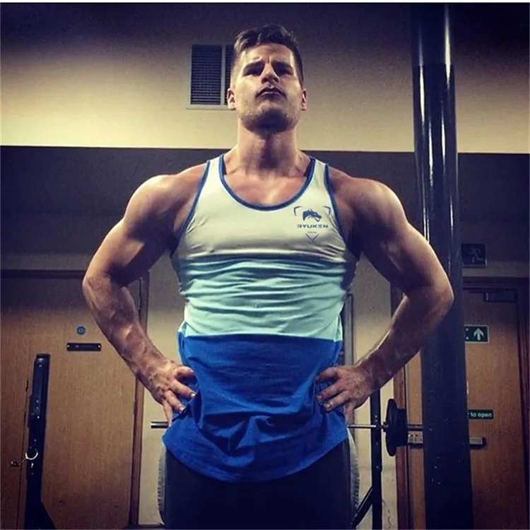 Maoxzon Mens Slim Beauty Fitness Tank Tops For Male Summer Casual Bodybuilding Jogger Muscle Gymnasium Sleeveless Shirts Vests | Мужская
