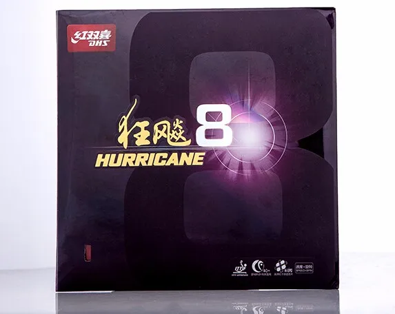 DHS Hurricane 8 H8 3 50 350 skyline 60 360 резина для настольного тенниса с губкой торта|Ракетки