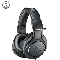 original audio technica ath m20x wired professional monitor headphones over ear closed back dynamic deep bass 3 5mm jack
