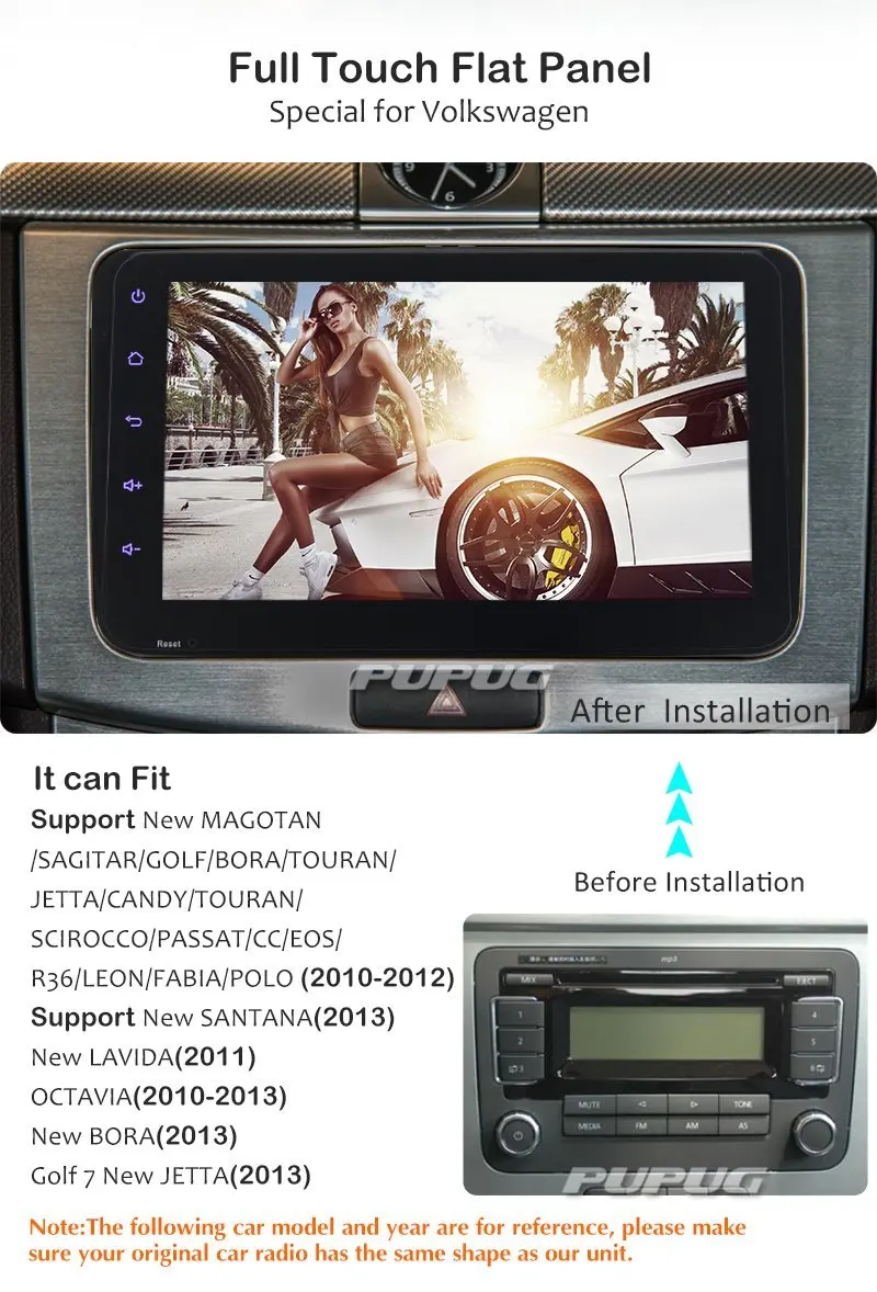 Автомобильный стерео 2 Din колода в приборной панели 8 дюймов android 4 WIFI GPS навигация