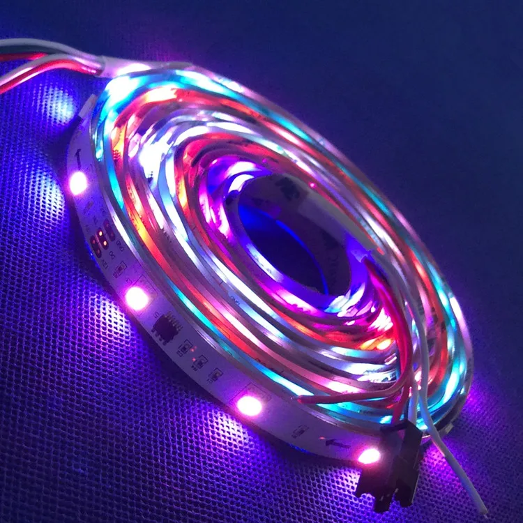 

White PCB 5M IP20 WS2811 IC 5050RGB Dream Color 60LED/M DC12V Digital LED Strip Non-Waterproof