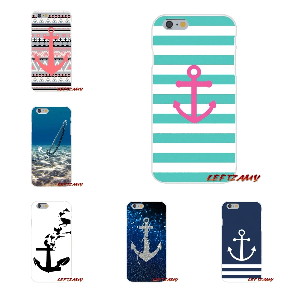 Для Samsung Galaxy A3 A5 A7 J1 J2 J3 J5 J7 2015 2016 2017 Золотой блестящий якорь способный арт