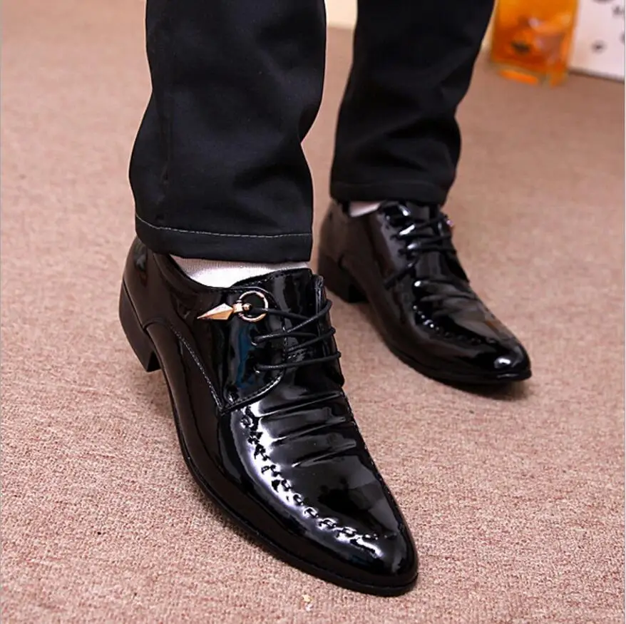 2018 New spring Men Business casual Shoes Microfiber Leather Quality Breathable For plus size 38-48 | Обувь