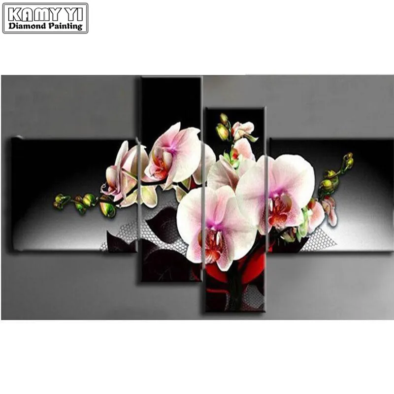 

Diamond Painting 4 Luiks Pink Flowers lwr
