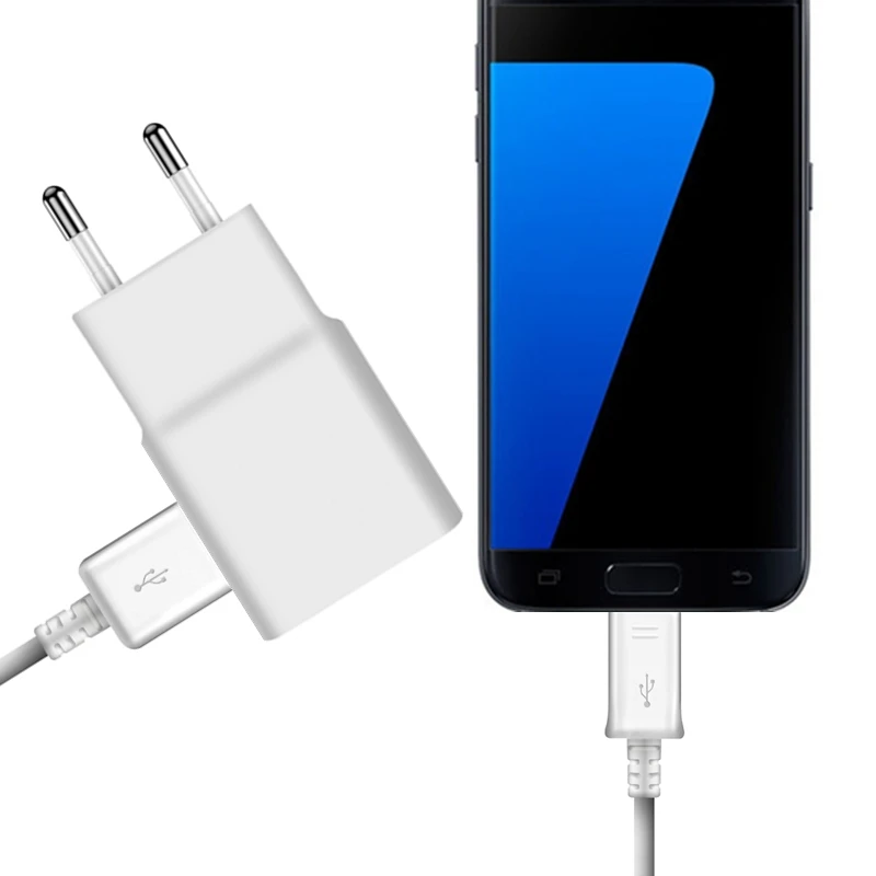2A USB EU US Plug настенное зарядное устройство + Micro зарядный кабель для Samsung S4 S6 S7 Edge Galaxy