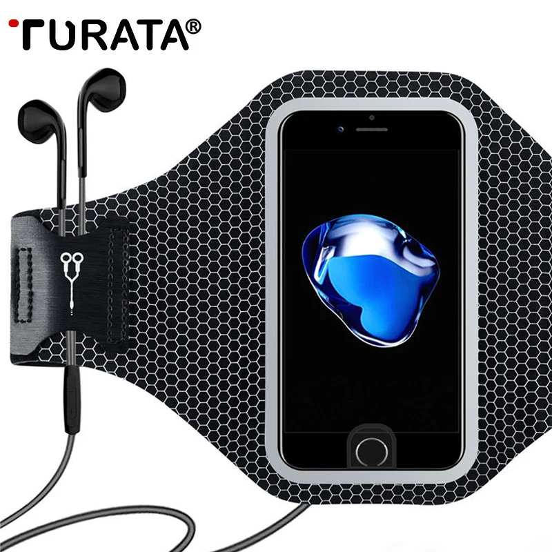 TURATA Универсальный спортивный ремень на руку чехол для iPhone 6 S 7 Plus Smart Touch занятия в