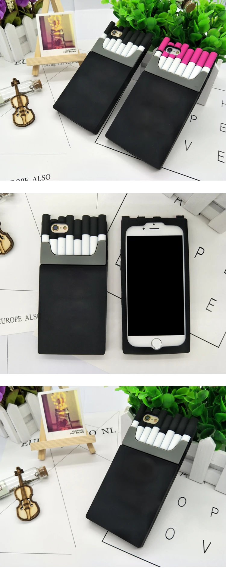 3D сигареты чехол для телефона для iPhone 7 творчества мягкий чехол из силикона и ТПУ для Apple iPhone 6S 6X8 Plus iPhone 5 se 5S чехол 7 Plus 6 Plus