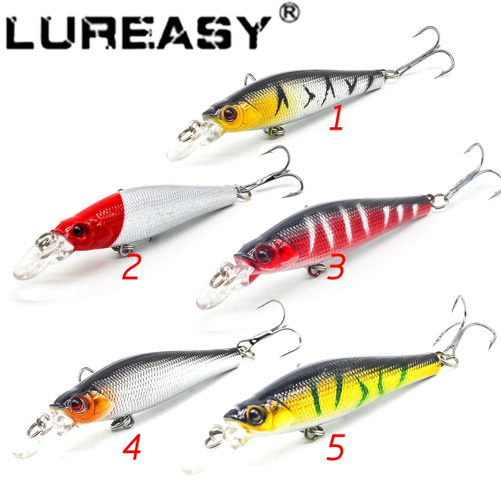 LUREASY fishing lure 8CM 9G bass floating minnow fish wobbler crankbait Japan Pesca carp | Спорт и развлечения