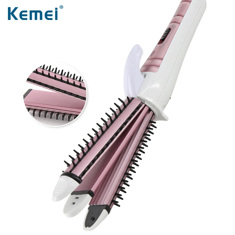 Kemei6861 Новый 3 в 1 стиль бигуди для волос Профессиональный 35 Вт щипцы завивки