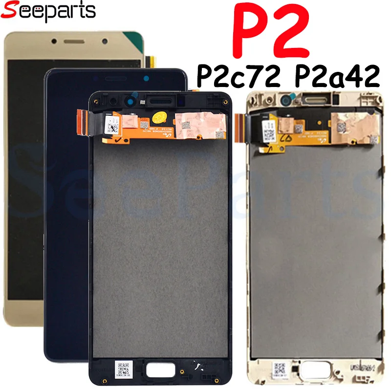 Дисплей для lenovo P2 P2c72 P2a42 дисплей сенсорный экран дигитайзер панель в сборе с рамкой Замена для lenovo P2 ЖК-дисплей