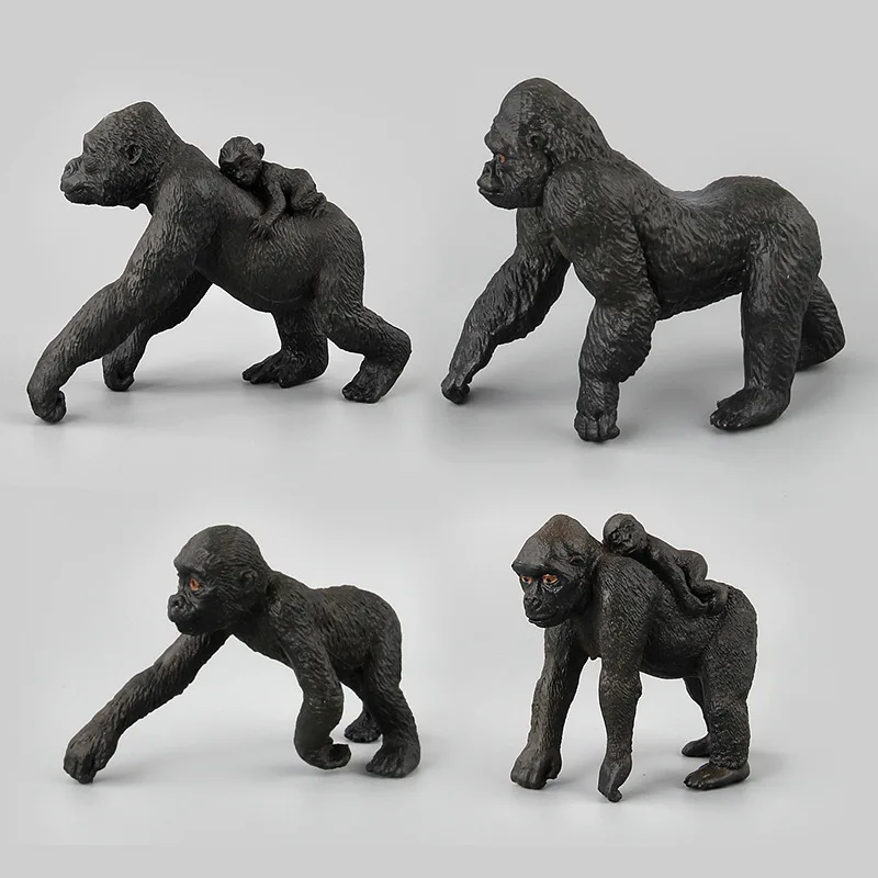 Милый Набор фигурок Chimpanzees модель обезьяны игрушки для детей мальчиков T Rex