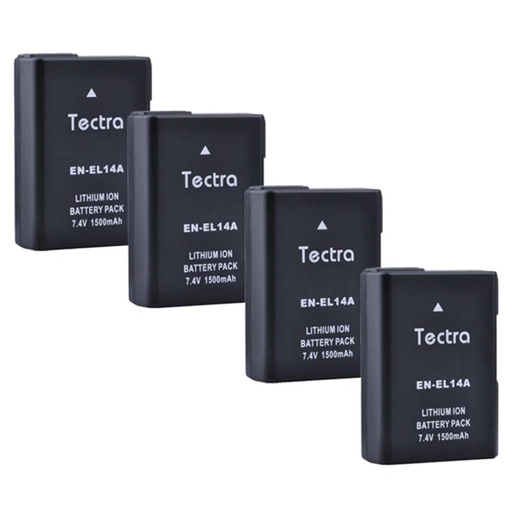 1400mAh 4 шт EN EL14A EL14 батарея для Nikon D3400 D3300 D3100 D5600 D5200 D3200 P7000 ENEL14 + LCD USB двойное зарядное