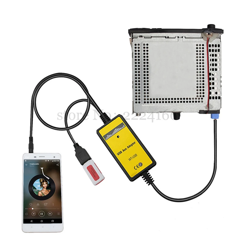 Lonleap USB AUX Автомобильный mp3 плеер CD адаптер автомобильный Стайлинг для VW Beetle Polo Golf