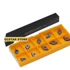 Сменный резец для токарной резки SDJCR1616H07 SDJCR1010H07, твердосплавная токарная пластина DCMT070204 LF6018 для токарного станка с ЧПУ