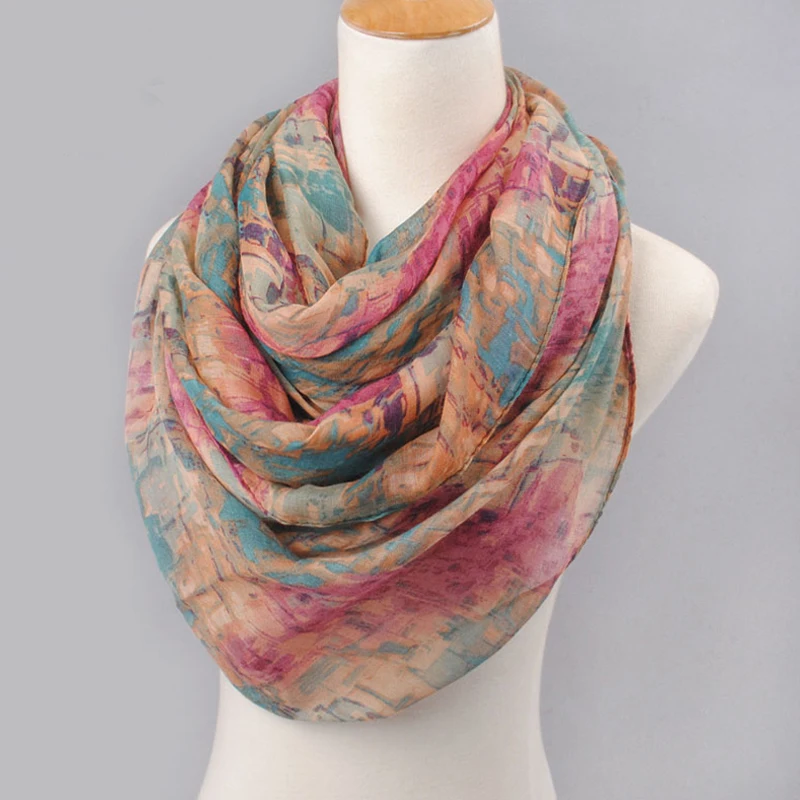 New Special Print Adult Thin Long Design Cotton Scarf Women's Autumn And Winter Bali Yarn Oversized Beach Towel DF1286 |