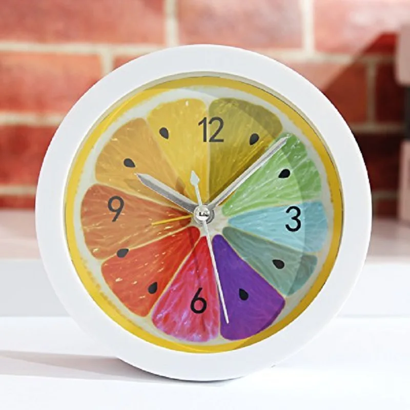 Освежающие лимонные фрукты цифровые настольные часы будильник винтажные клок