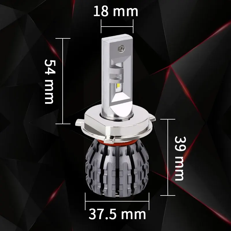 Супер Светодиодная лампа H4 Turbo LED HILO 12 в 60 Вт 6000LM 6000 К Автомобильные фары 9003