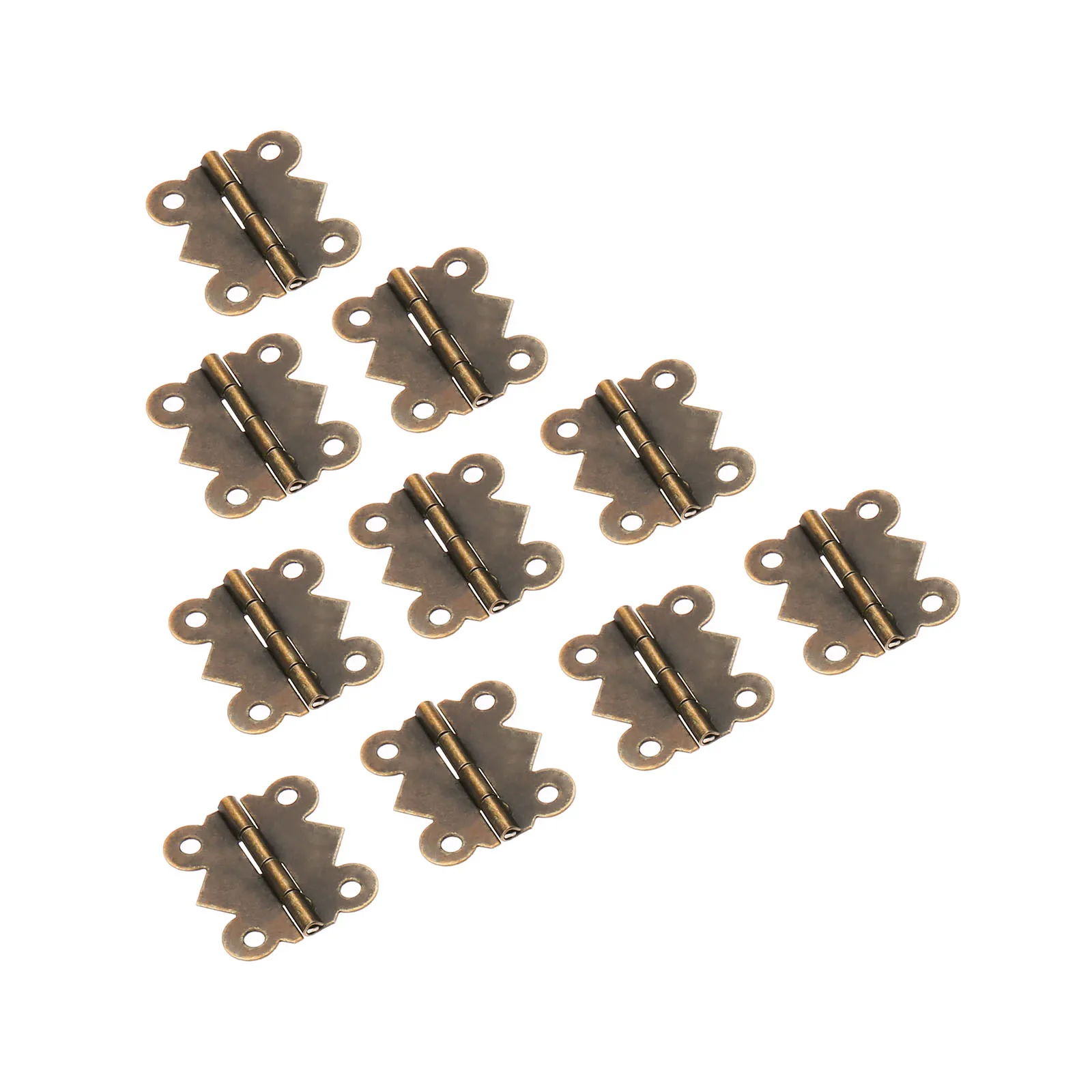 20Pcs 25x20mm Mini Butterfly Door Hinge Antique Bronze Cabinet Jewellery Box Decorative Hinges Furniture Hardware with Screws |
