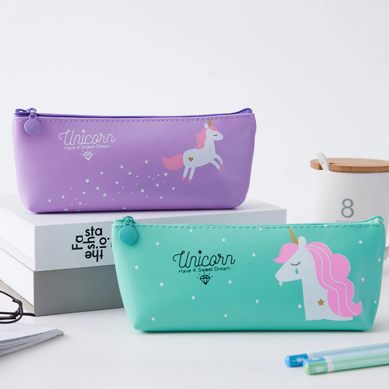 1 шт./лот милый дизайн с рисунком единорога прочный студенческие канцелярские