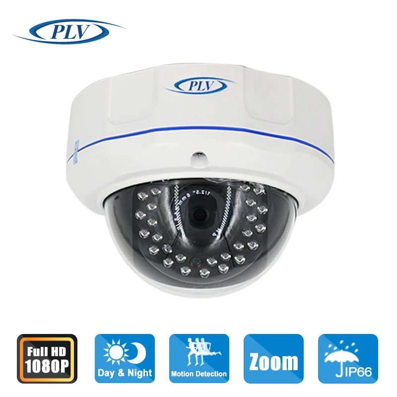 Встроенный POE 2-МЕГАПИКСЕЛЬНАЯ Ip-камера Купольная IP66 Водонепроницаемый 1K10 Вандал