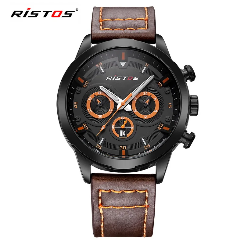 Reloj Hombre 2018 RISTOS модные повседневные спортивные мужские часы в стиле акулы военные